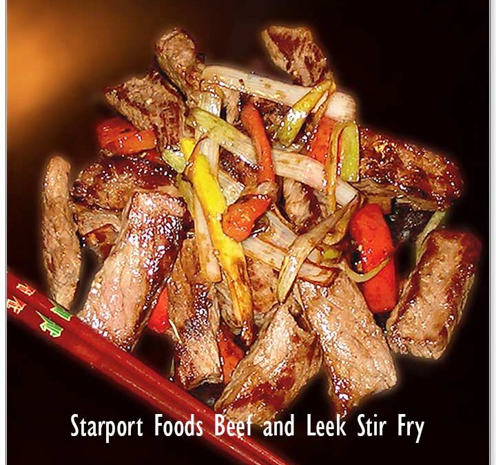 Wok Seared Steak with Leeks