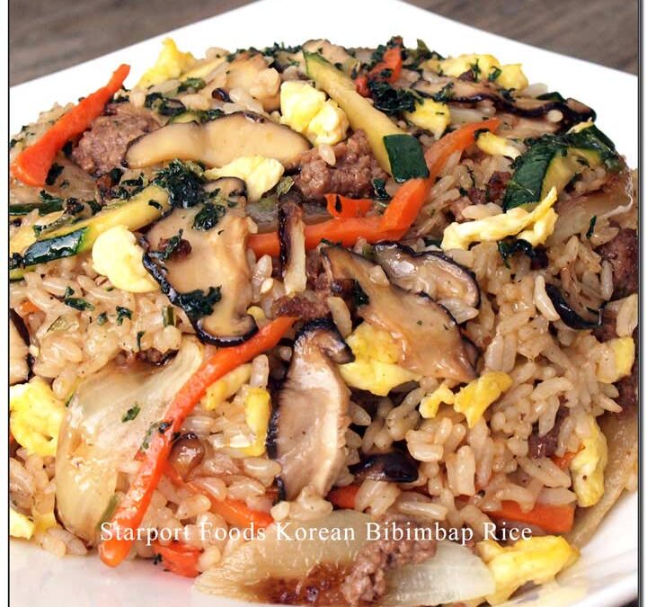 Brown Sauce Korean Bibimbap Rice