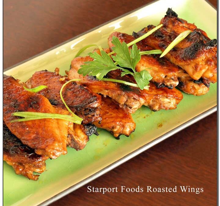 Roasted Wings with Spicy Orange Sauce