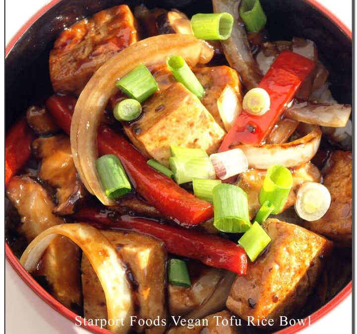 Kung Pao Vegetarian Tofu Rice Bowl